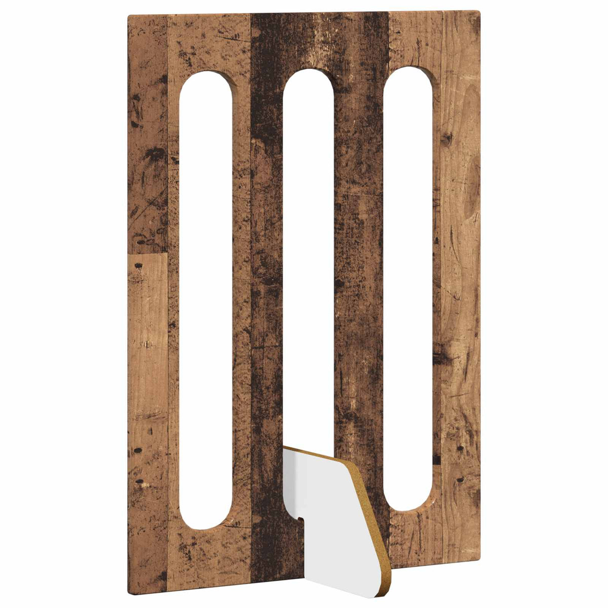 Folding Pet Fence 4 pcs Oak Wood 201 x 38 x 70 cm