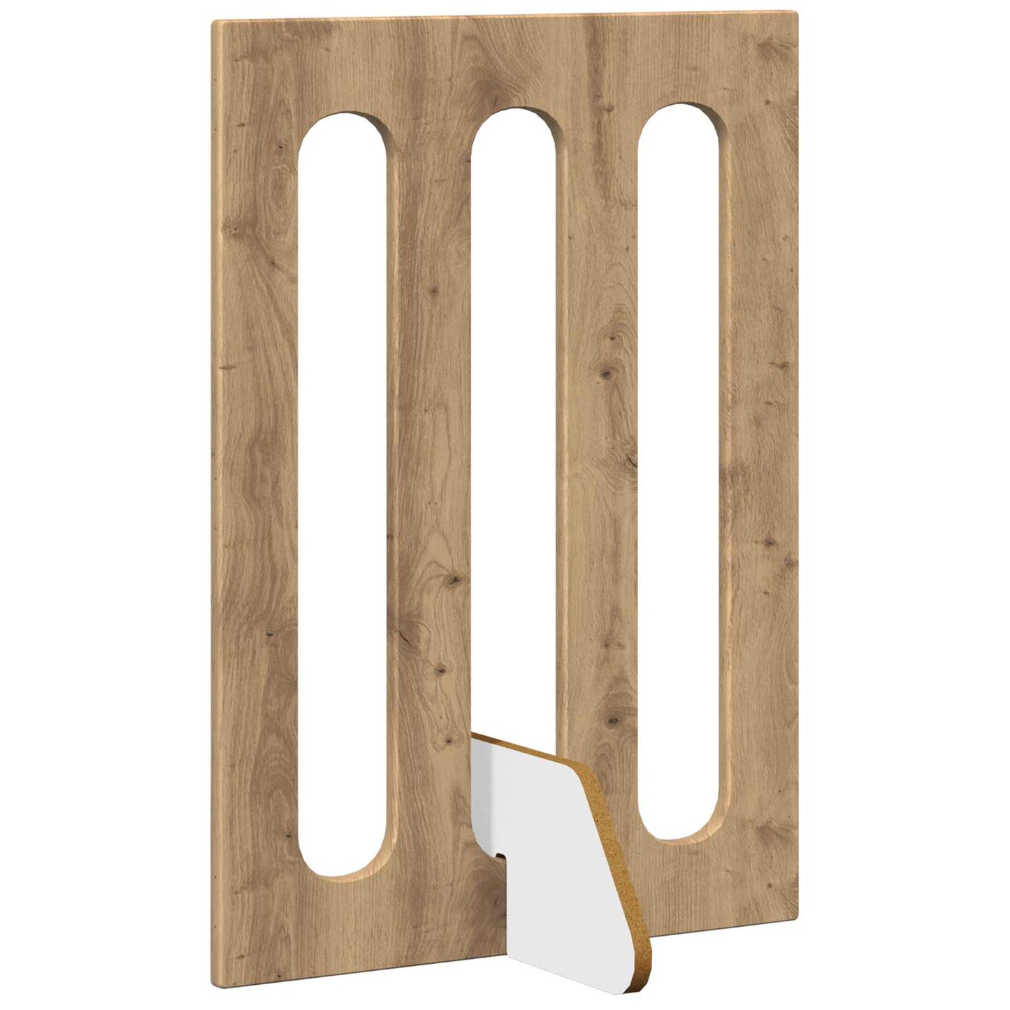 Folding Pet Fence 4 pcs Artisan Oak 201 x 38 x 70 cm
