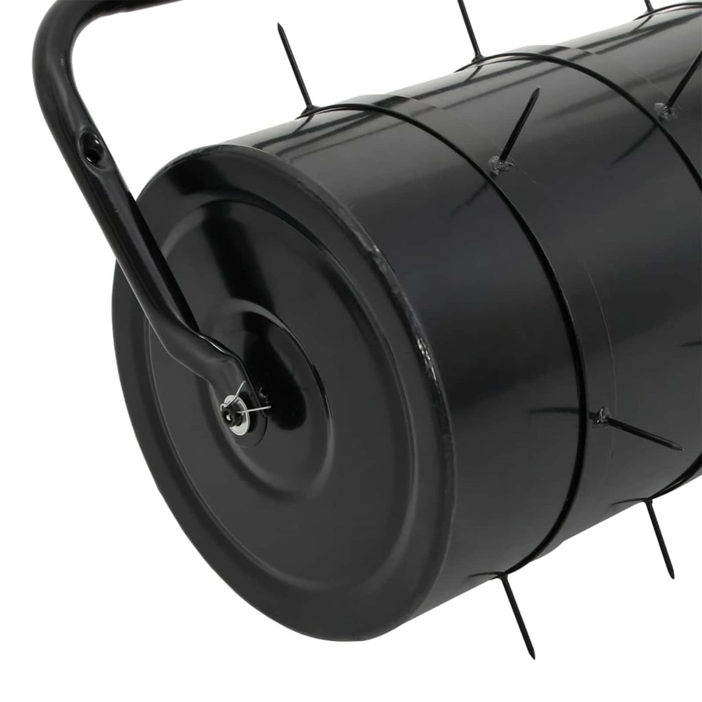 Garden Lawn Roller Pull with Aerator Clamps Ø 30 x 90 cm Steel