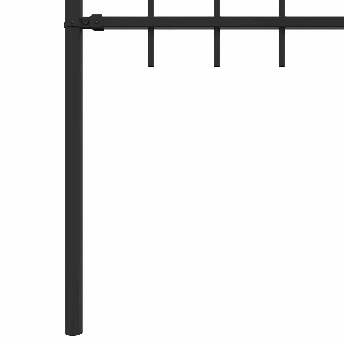 Spike Fence Asten Black 200 x 150 cm Powder-Coated Steel