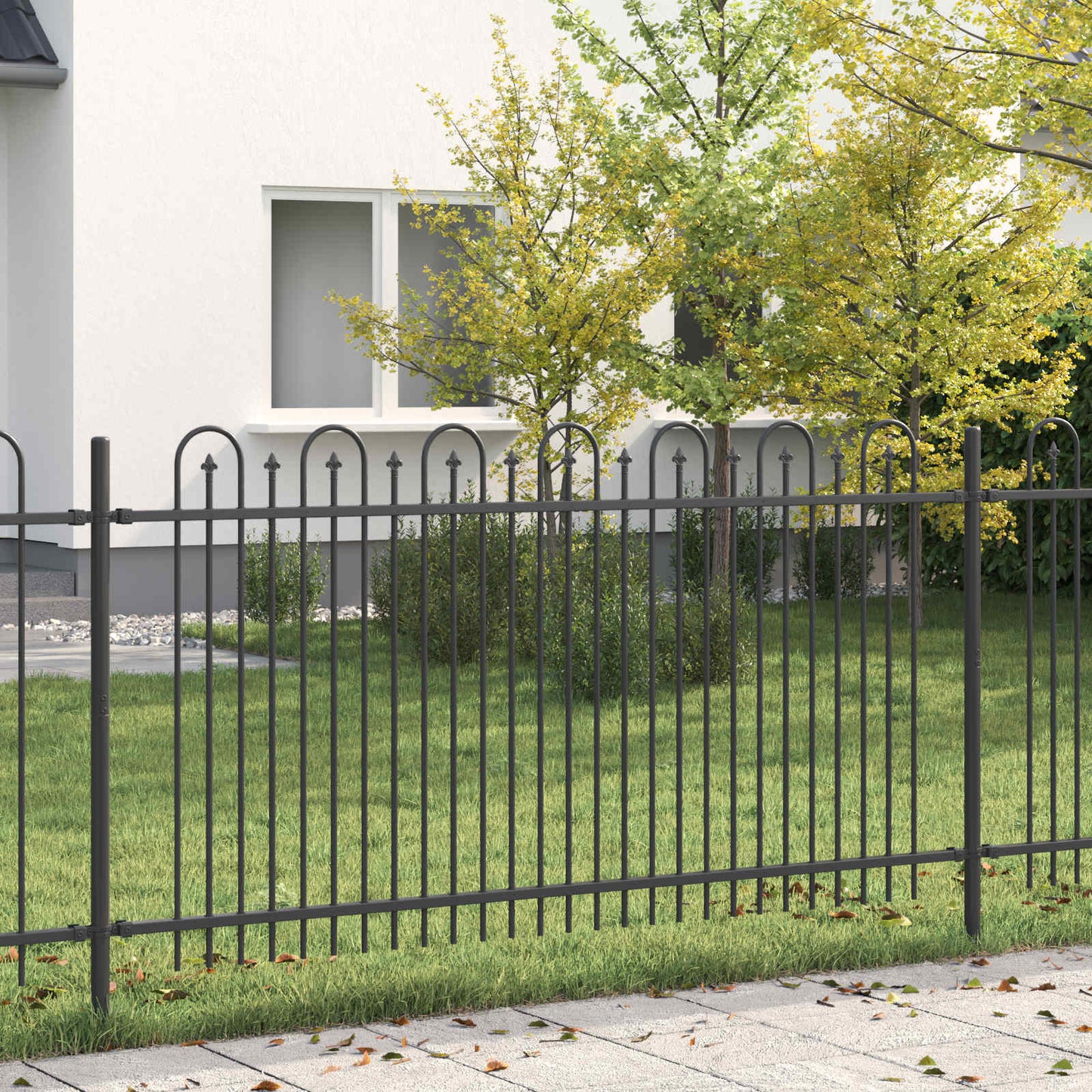Spike Arch Fence DRONTEN Black