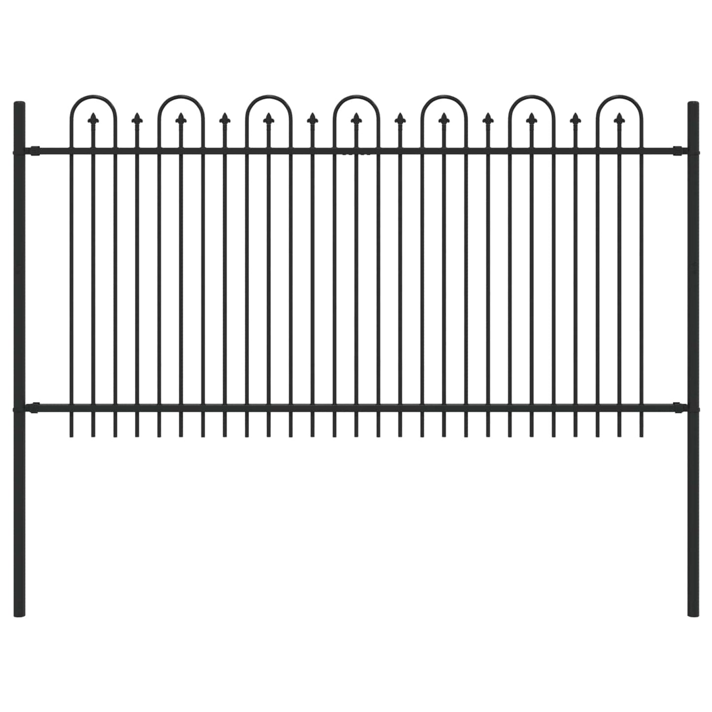 Spike Arch Fence DRONTEN Black