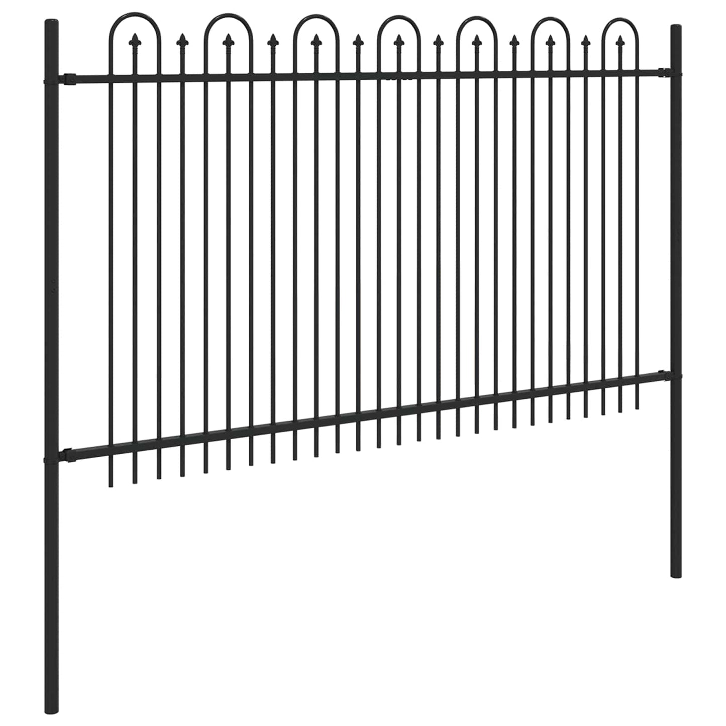 Spike Arch Fence DRONTEN Black