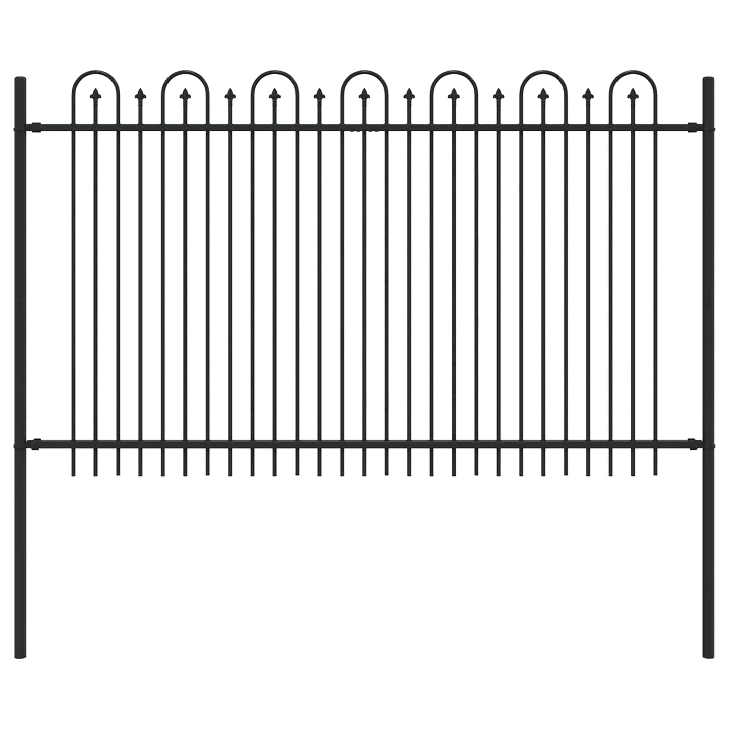 Spike Arch Fence DRONTEN Black