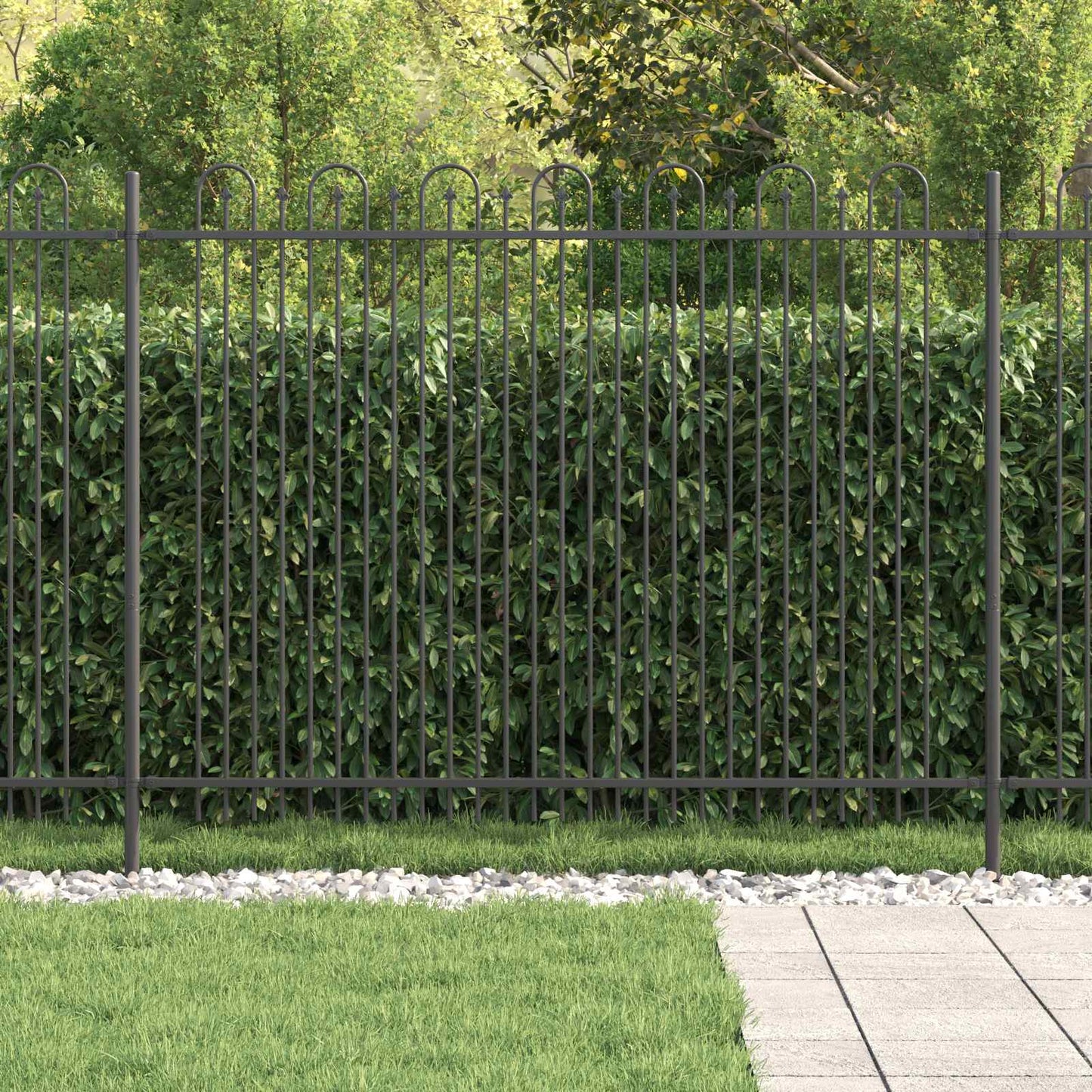 Spike Arch Fence DRONTEN Black