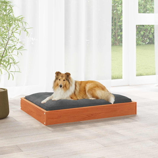 Dog Bed 101.5 x 74 x 9 cm Solid Pine Wood
