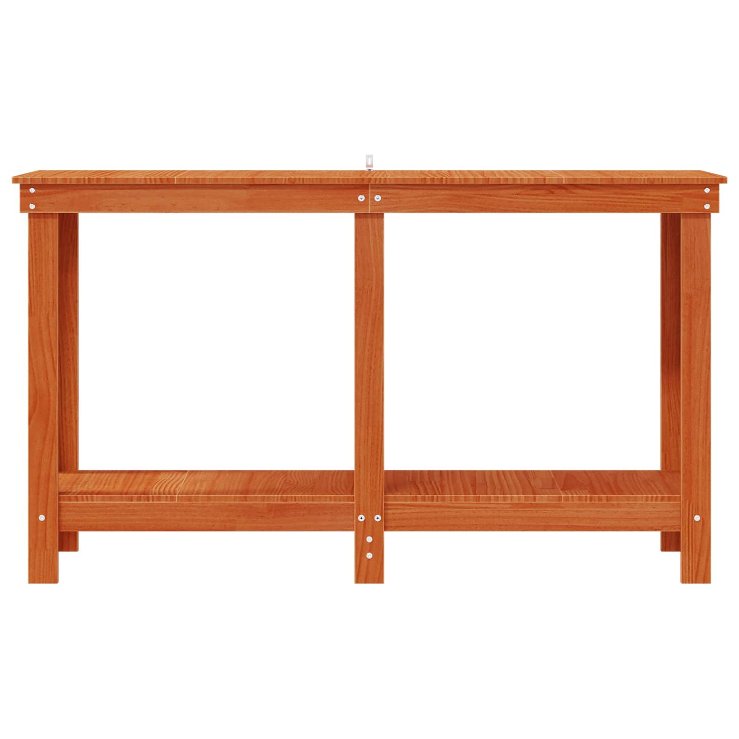 Work Bench Wax Brown 140 x 50 x 80 cm Solid Pine Wood