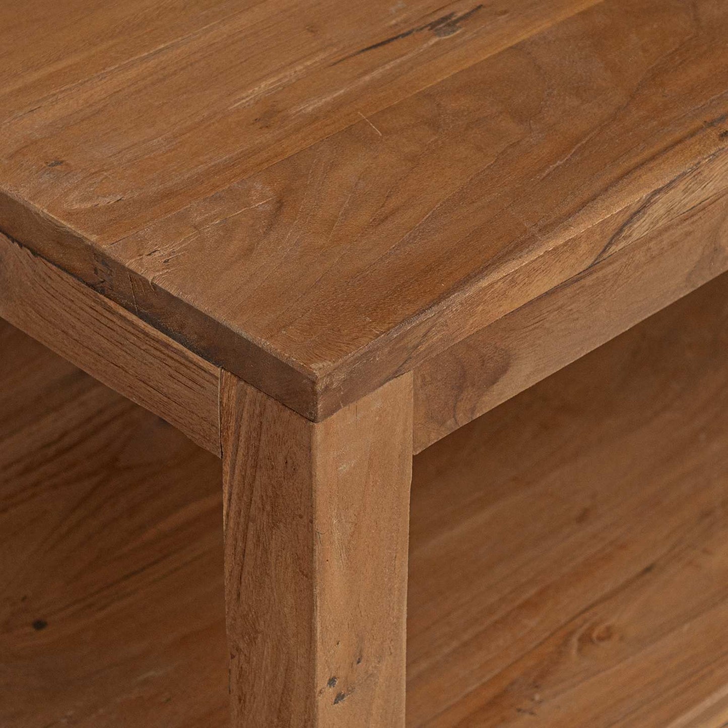 Coffee Table Natural 100 x 50 x 40 cm Solid Teak Wood