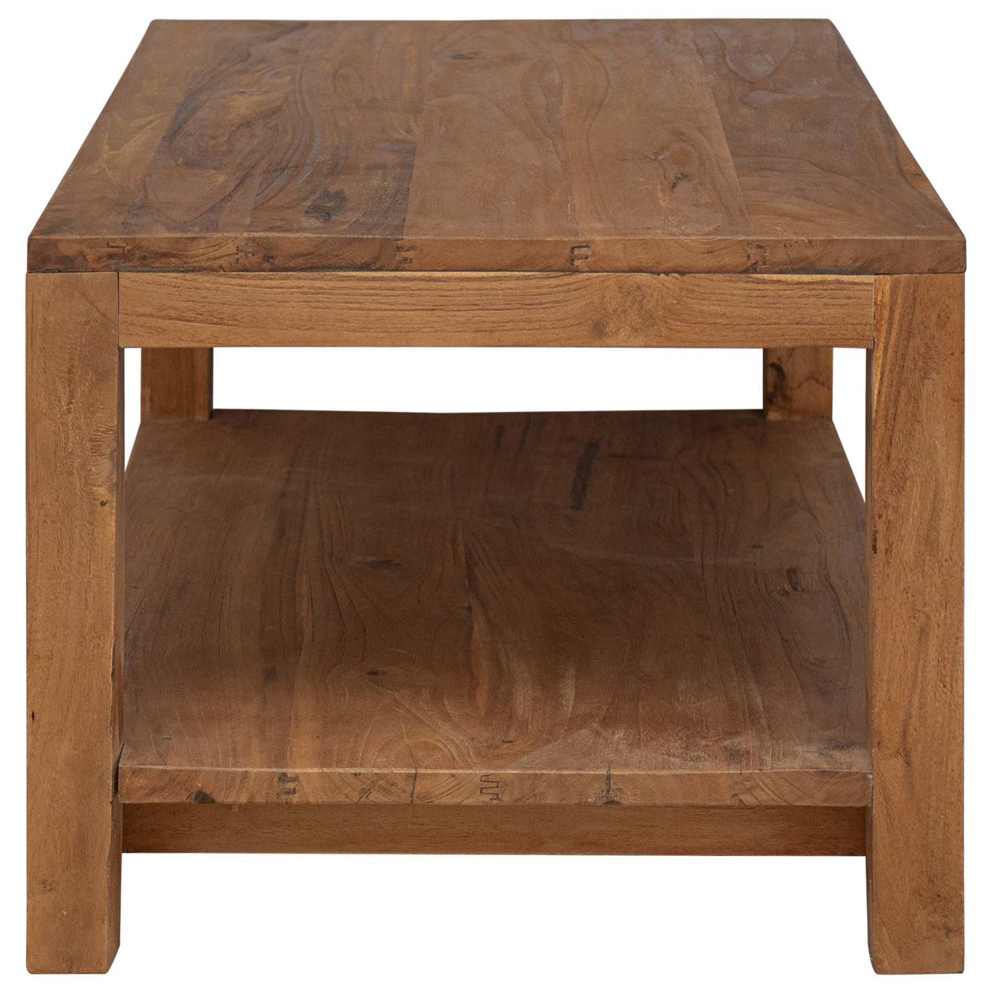 Coffee Table Natural 100 x 50 x 40 cm Solid Teak Wood