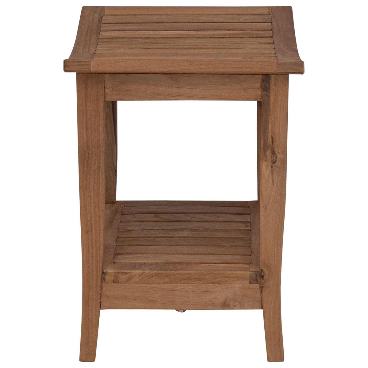 Bathroom Side Table Natural 50 x 35 x 45 cm Solid Teak Wood