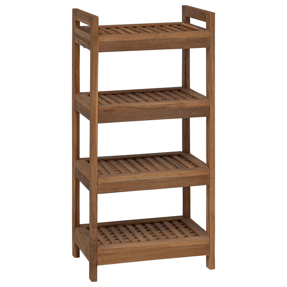 Bathroom Shelf Natural 45 x 30 x 97 cm Solid Teak Wood