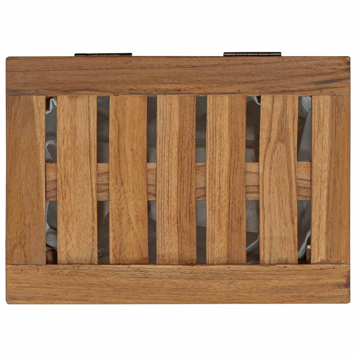 Laundry Basket Natural Solid Teak Wood