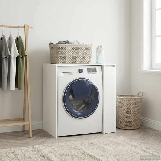 Wash Machine Cabinet White 87 x 60 x 89 cm Engineered wood
