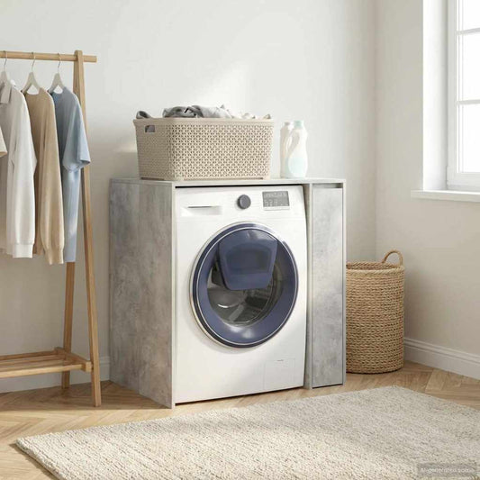 Wash Machine Cabinet Concrete 87 x 60 x 89 cm Engineered wood