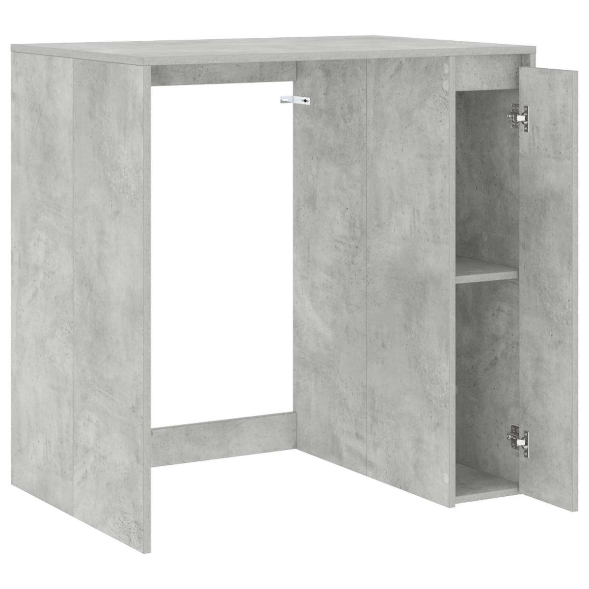 Wash Machine Cabinet with Storage Concrete gray 87 x 60 x 89 cm