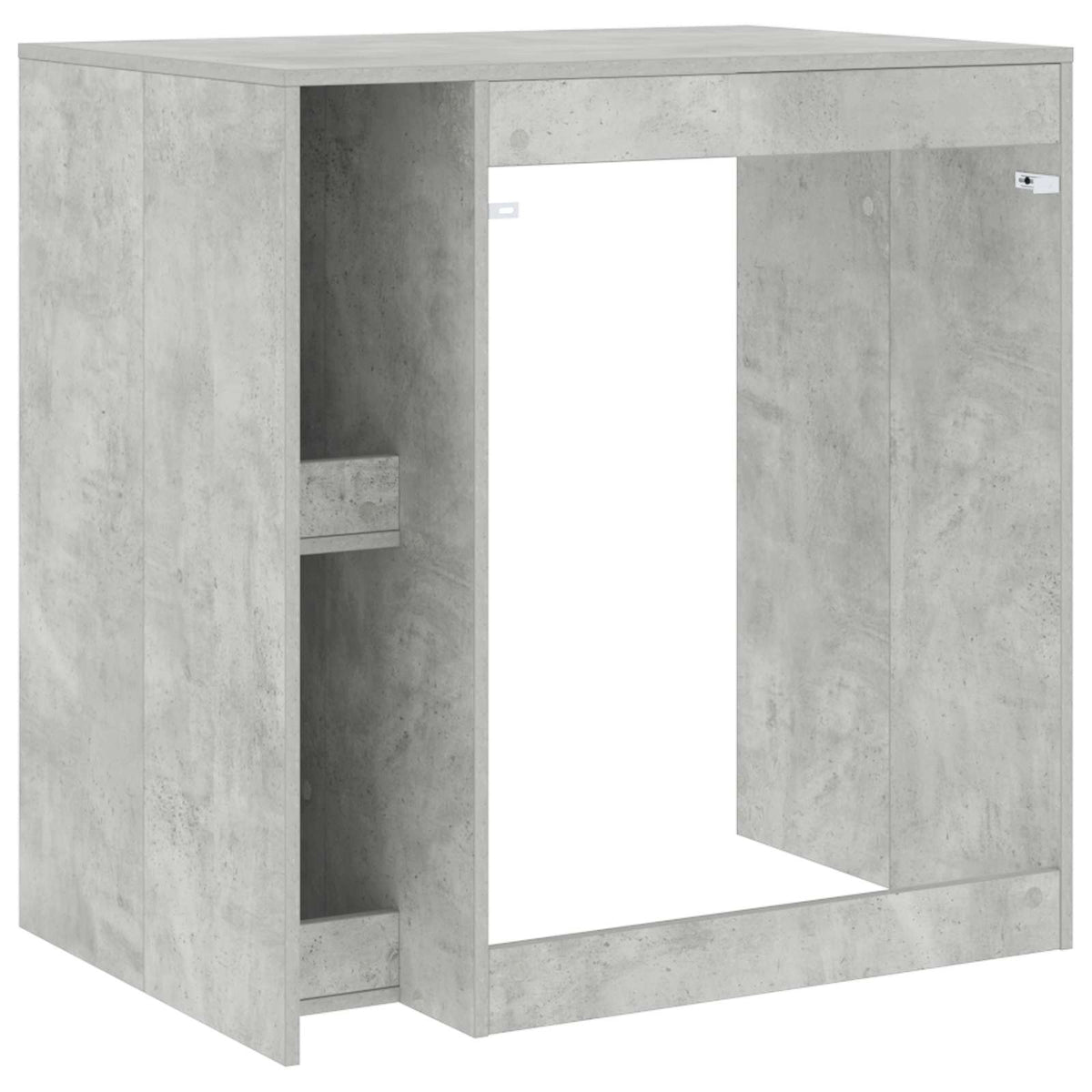 Wash Machine Cabinet with Storage Concrete gray 87 x 60 x 89 cm