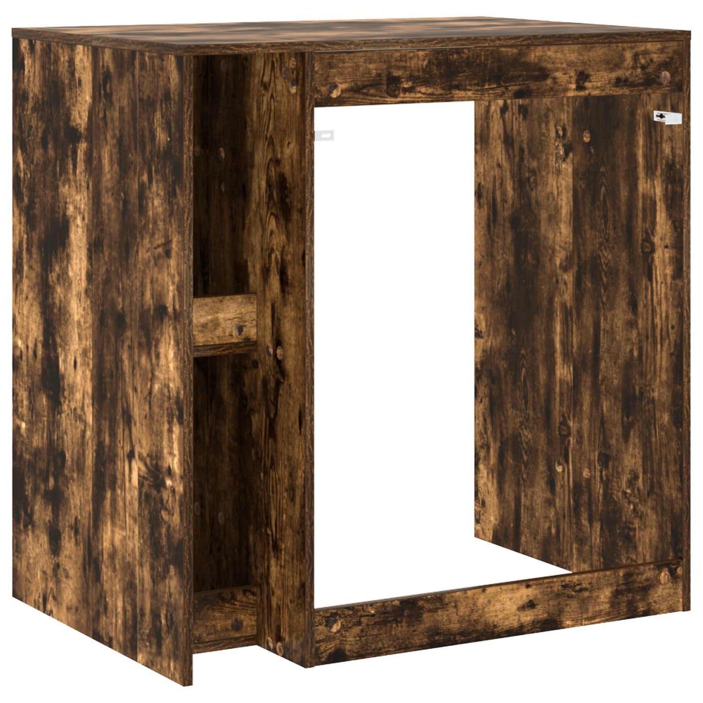 Wash Machine Cabinet Smoked Oak 87 x 60 x 89 cm Engineered wood