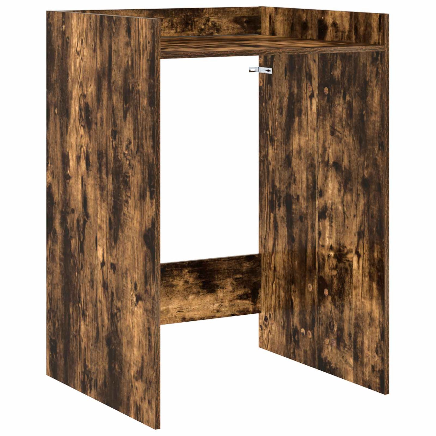 Wash Machine Cabinet with Storage Smoked Oak 67.5 x 62 x 97 cm