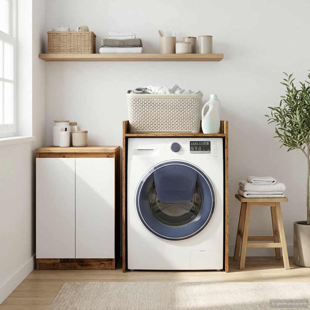 Wash Machine Cabinet Old Wood 67.5 x 62 x 97 cm Engineered wood
