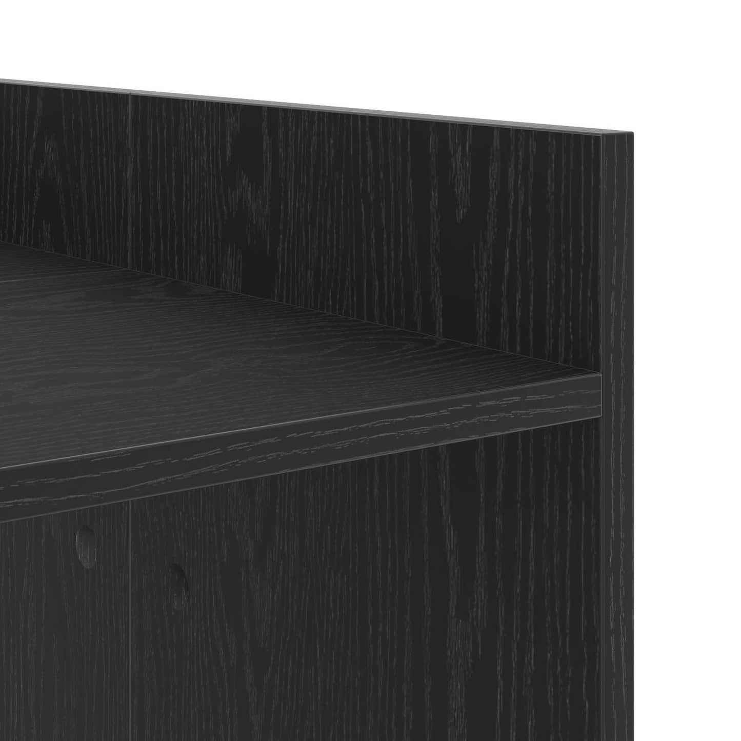 Wash Machine Cabinet with Storage Black Oak 67.5 x 48 x 97 cm