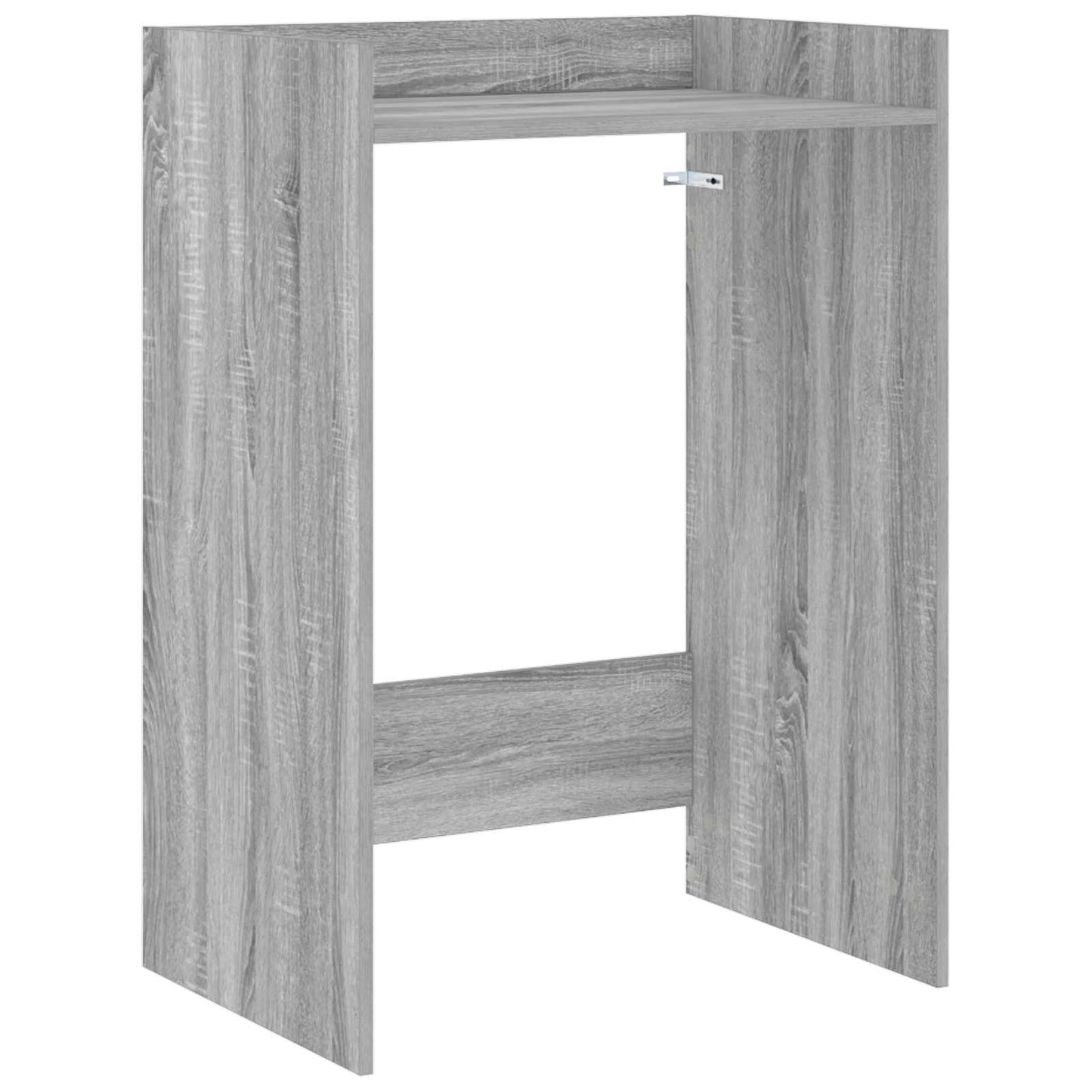 Wash Machine Cabinet with Storage Grey Sonoma 67.5 x 48 x 97 cm