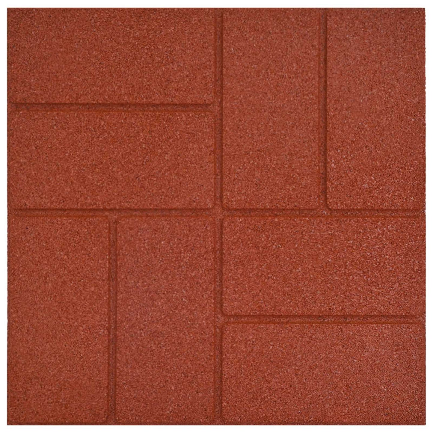 Stepping Stone 6 pcs Red 40.5 x 40.5 x 2 cm Rubber