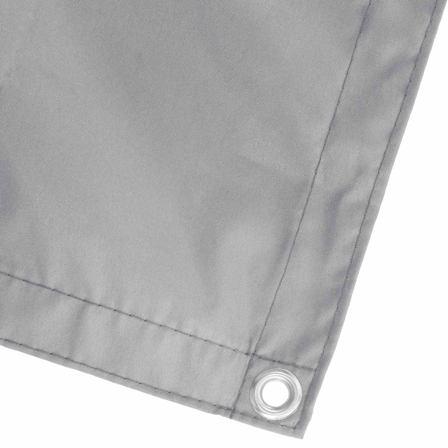 Balcony Screen Light Grey 75 x 200 cm PU coated oxford alu