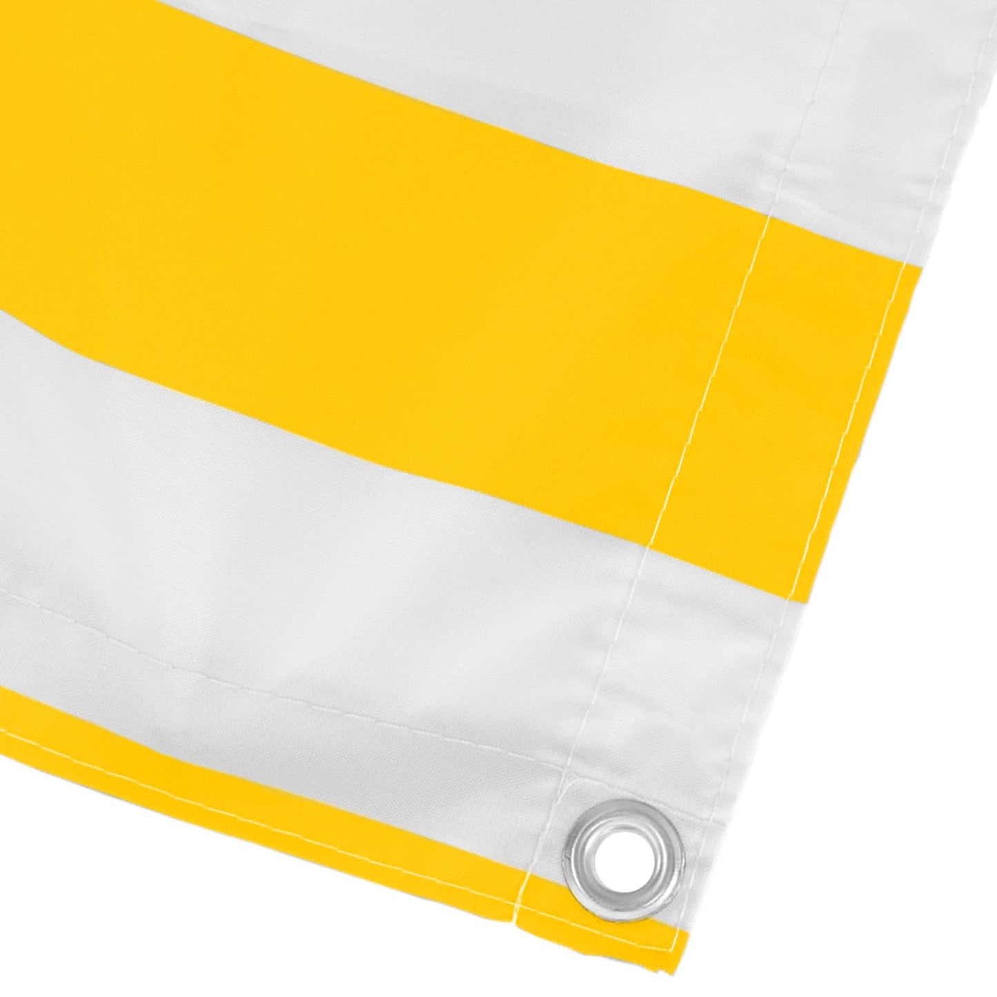 Balcony Screen Yellow and White 100 x 300 cm Oxford Fabric