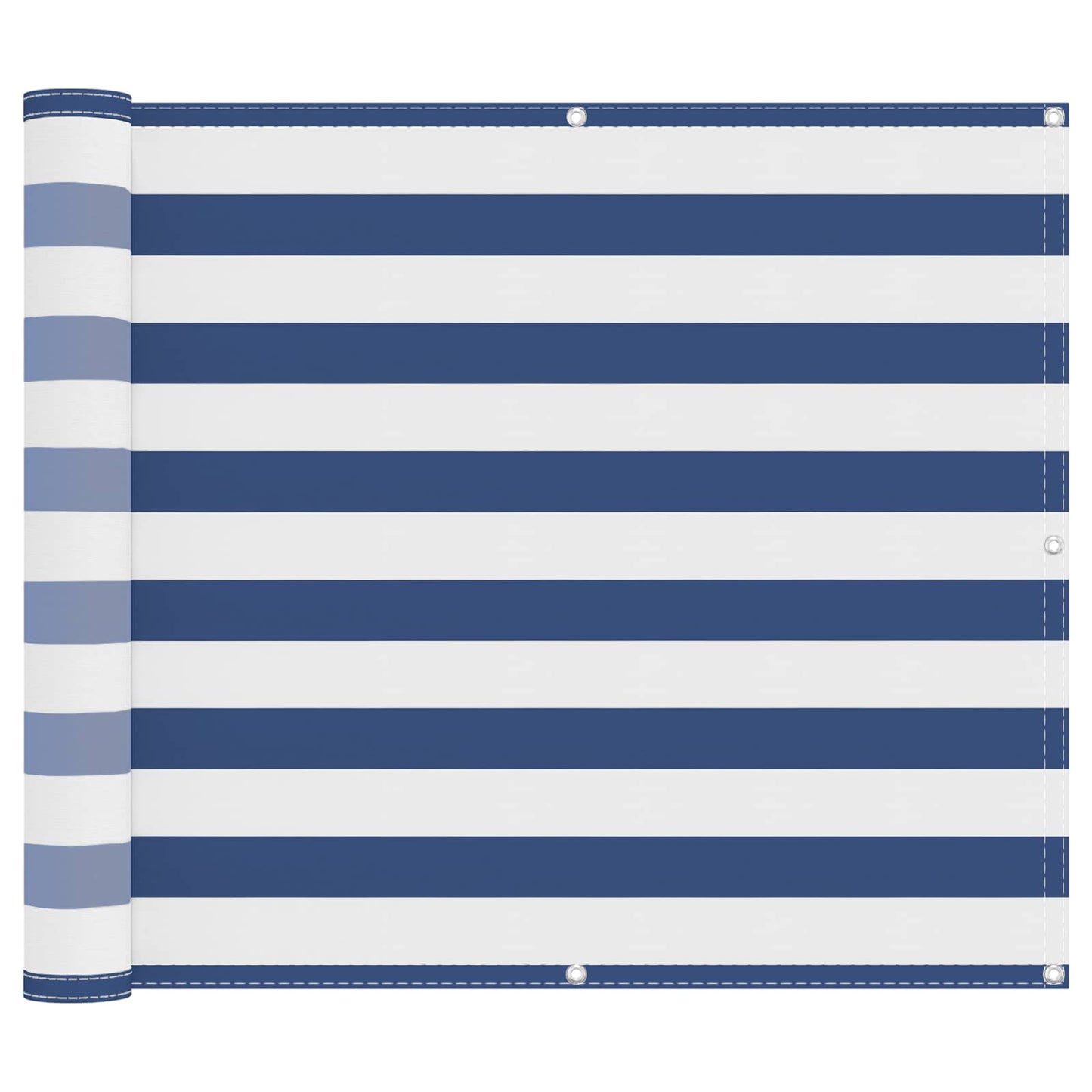 Balcony Screen Blue and White 100 x 500 cm PU coated oxford alu