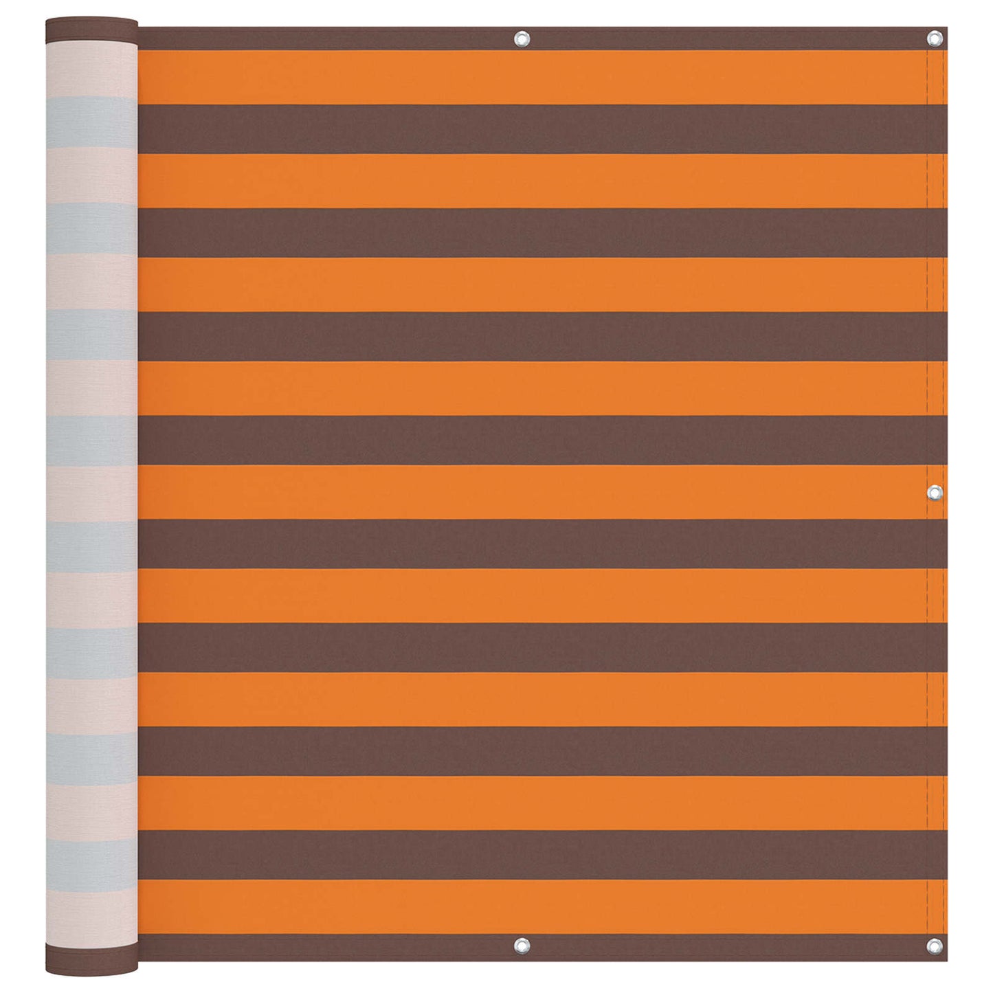 Balcony Screen Orange and Brown 110 x 200 cm Oxford Fabric