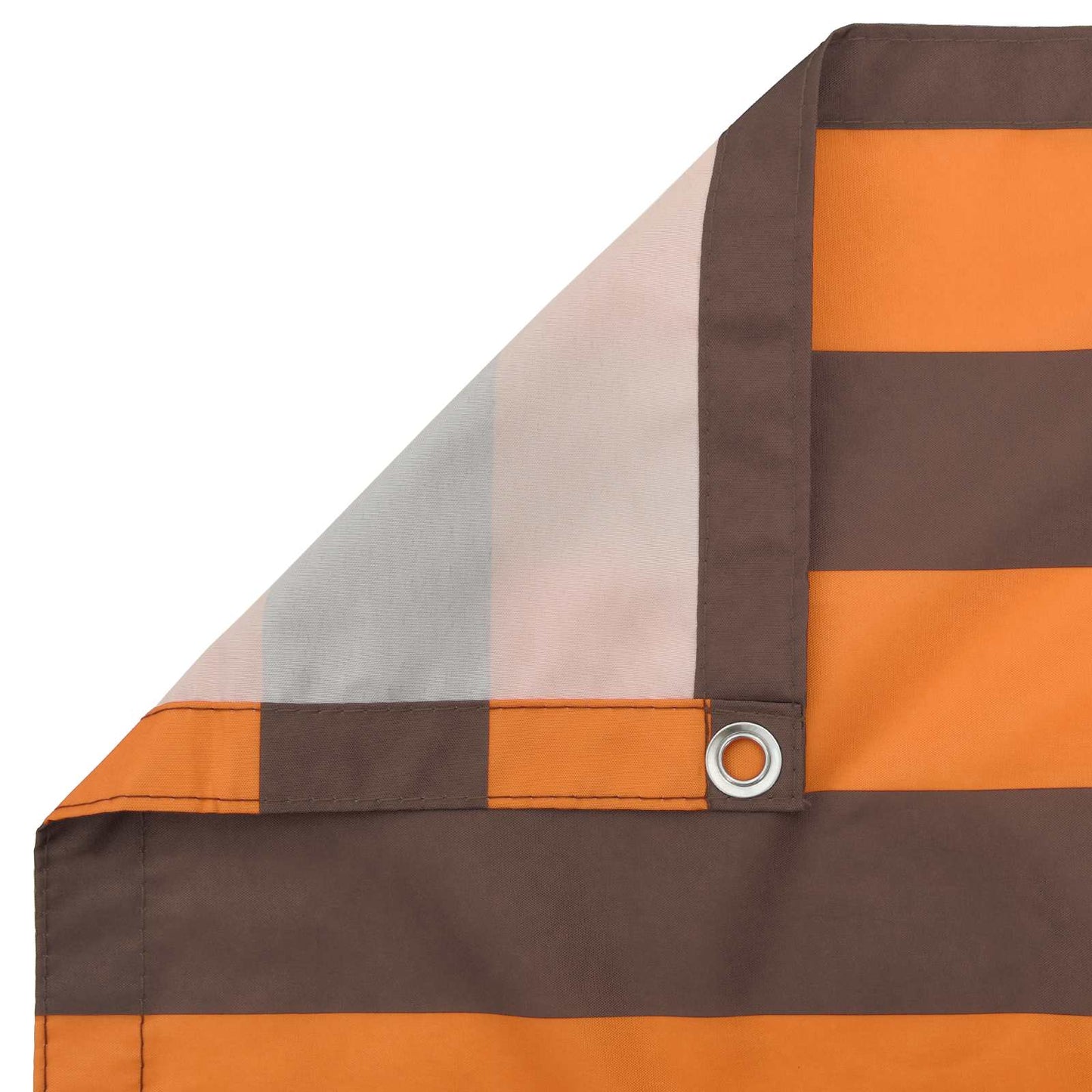 Balcony Screen Orange and Brown 110 x 700 cm Oxford Fabric