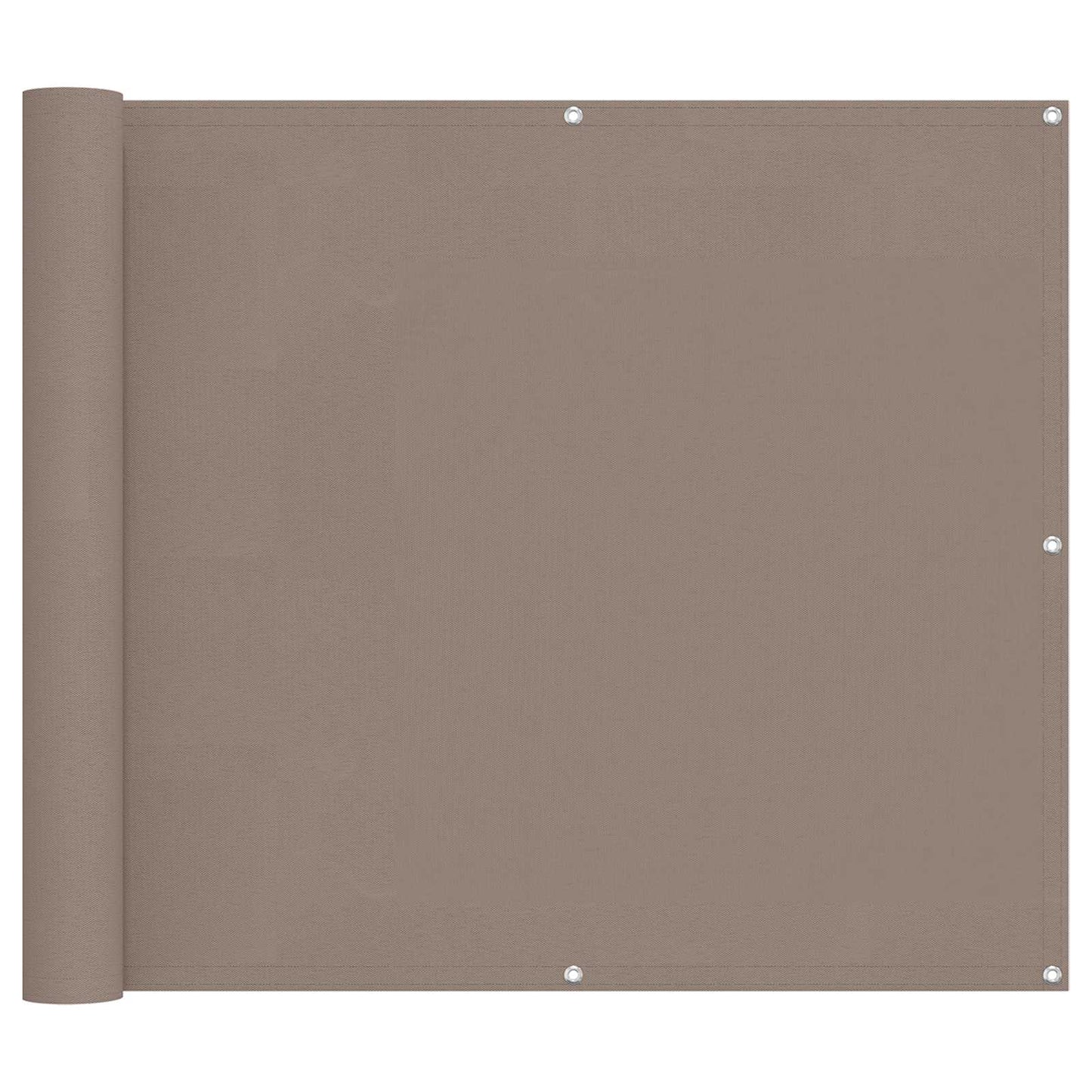 Balcony Screen Taupe 100 x 400 cm Oxford Fabric