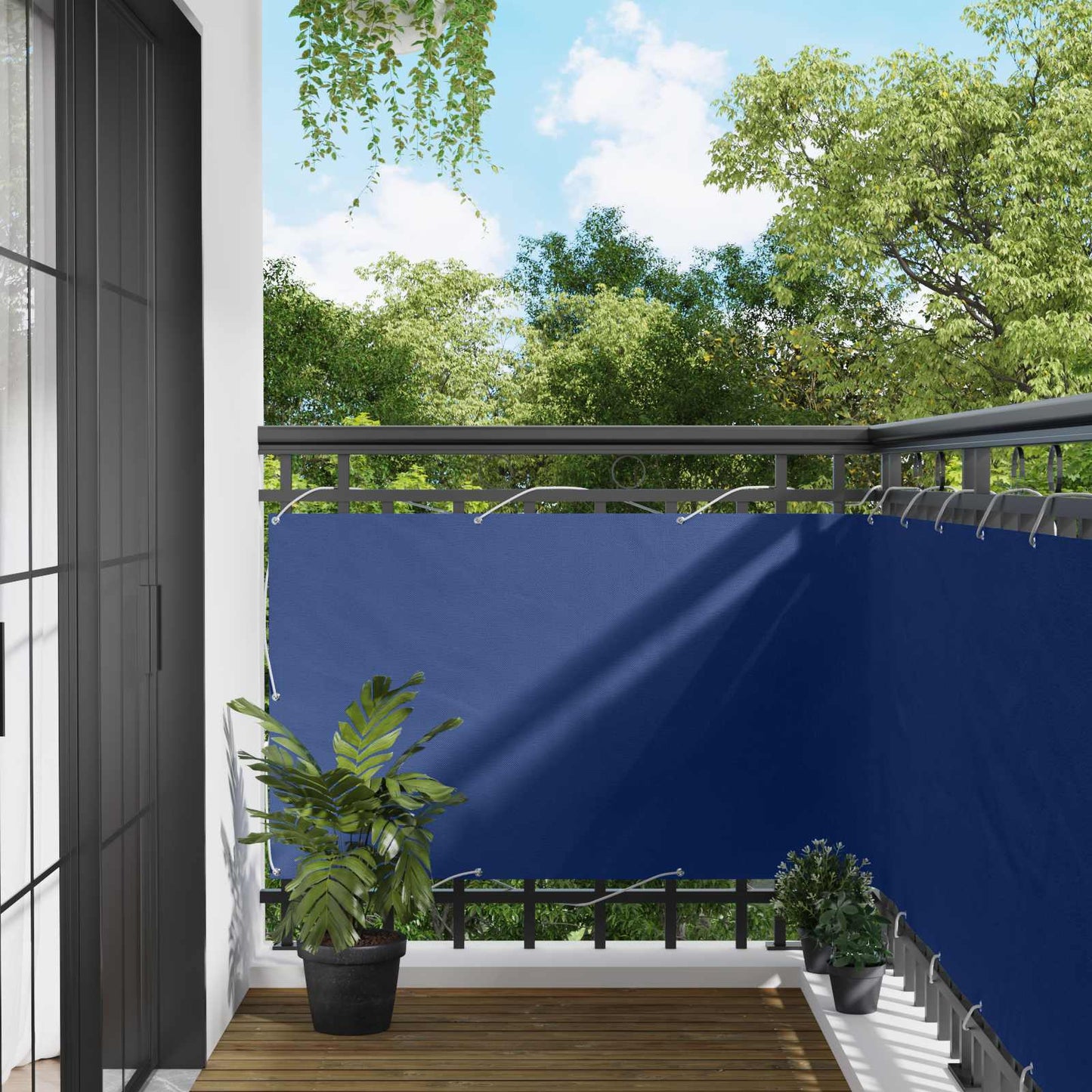Balcony Screen Blue 100 x 1000 cm Oxford Fabric