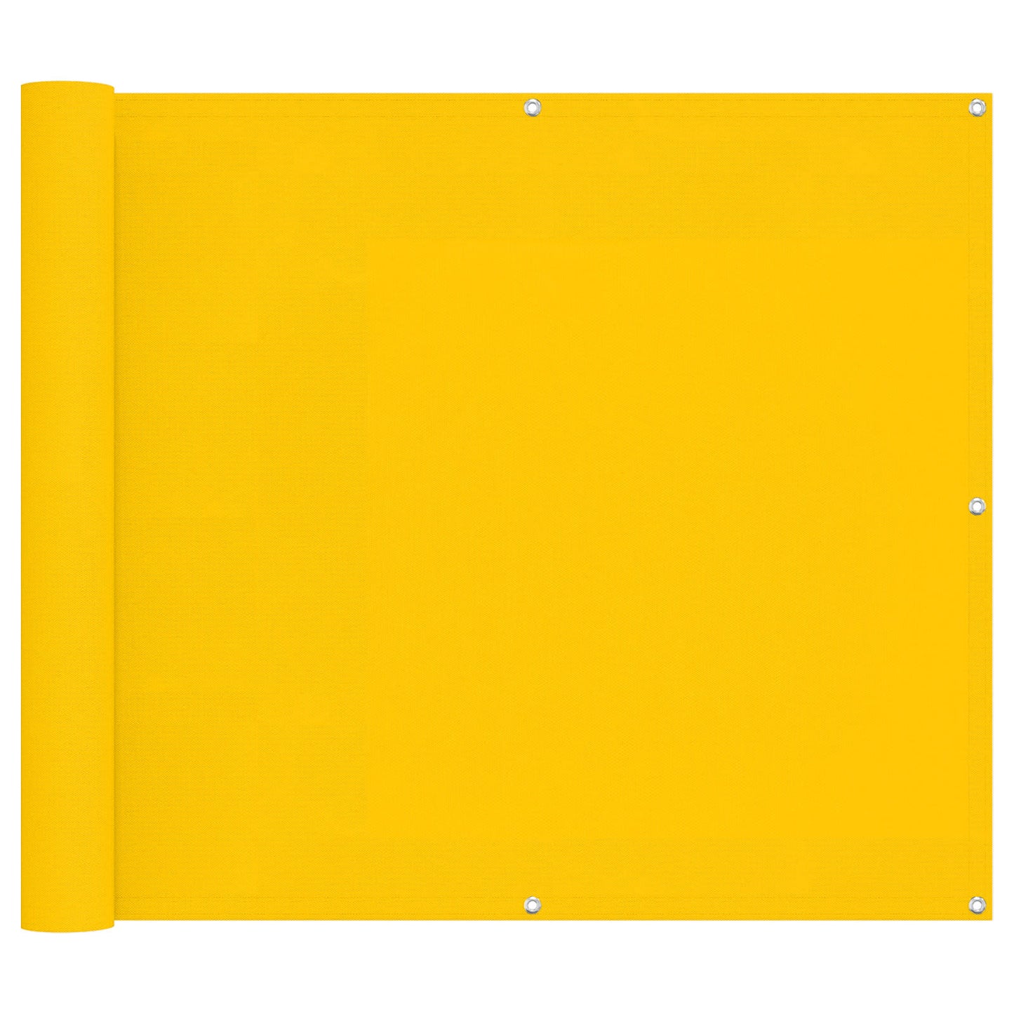 Balcony Screen Yellow 100 x 200 cm Oxford Fabric