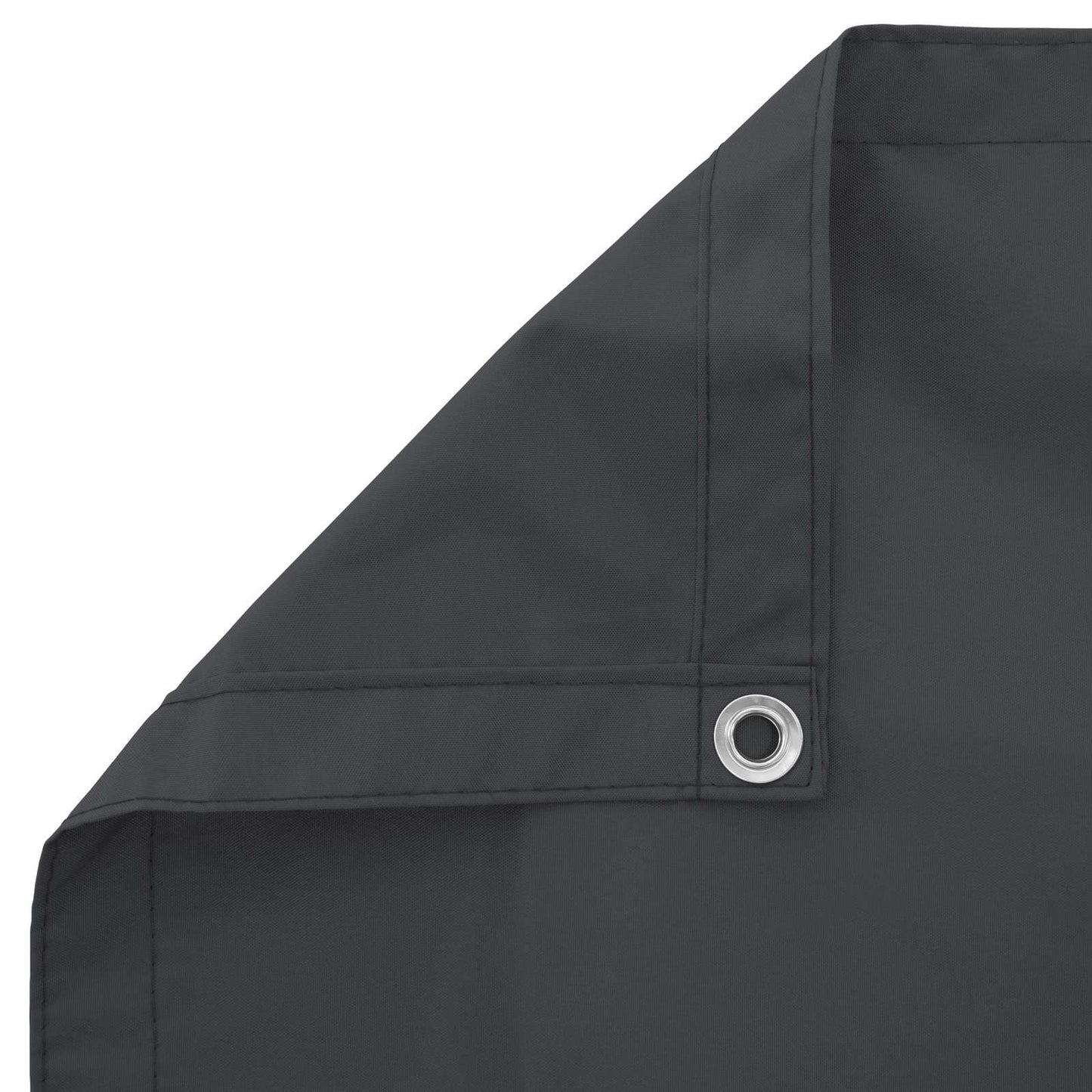 Balcony Screen 75 x 200 cm Oxford Fabric Rectangular Black