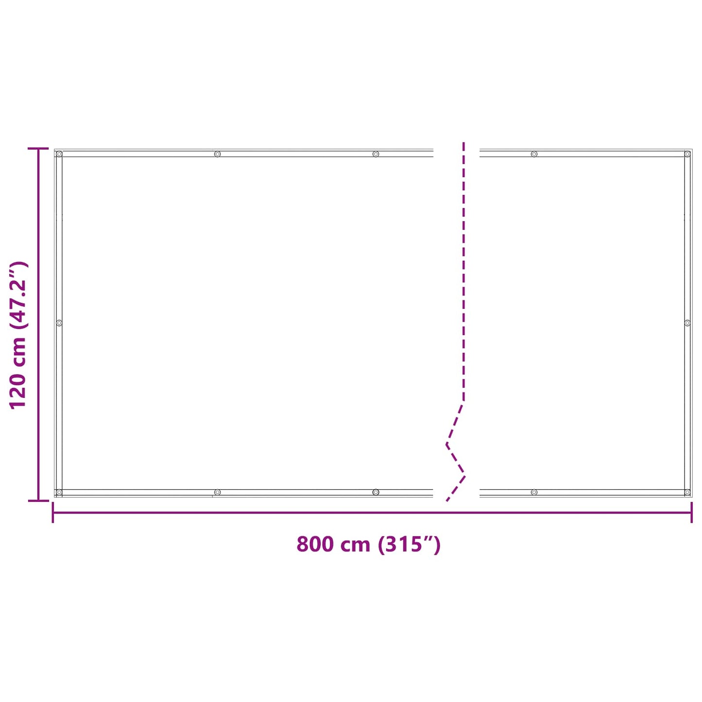 Balcony Screen Burgundy 120 x 800 cm PU coated oxford alu