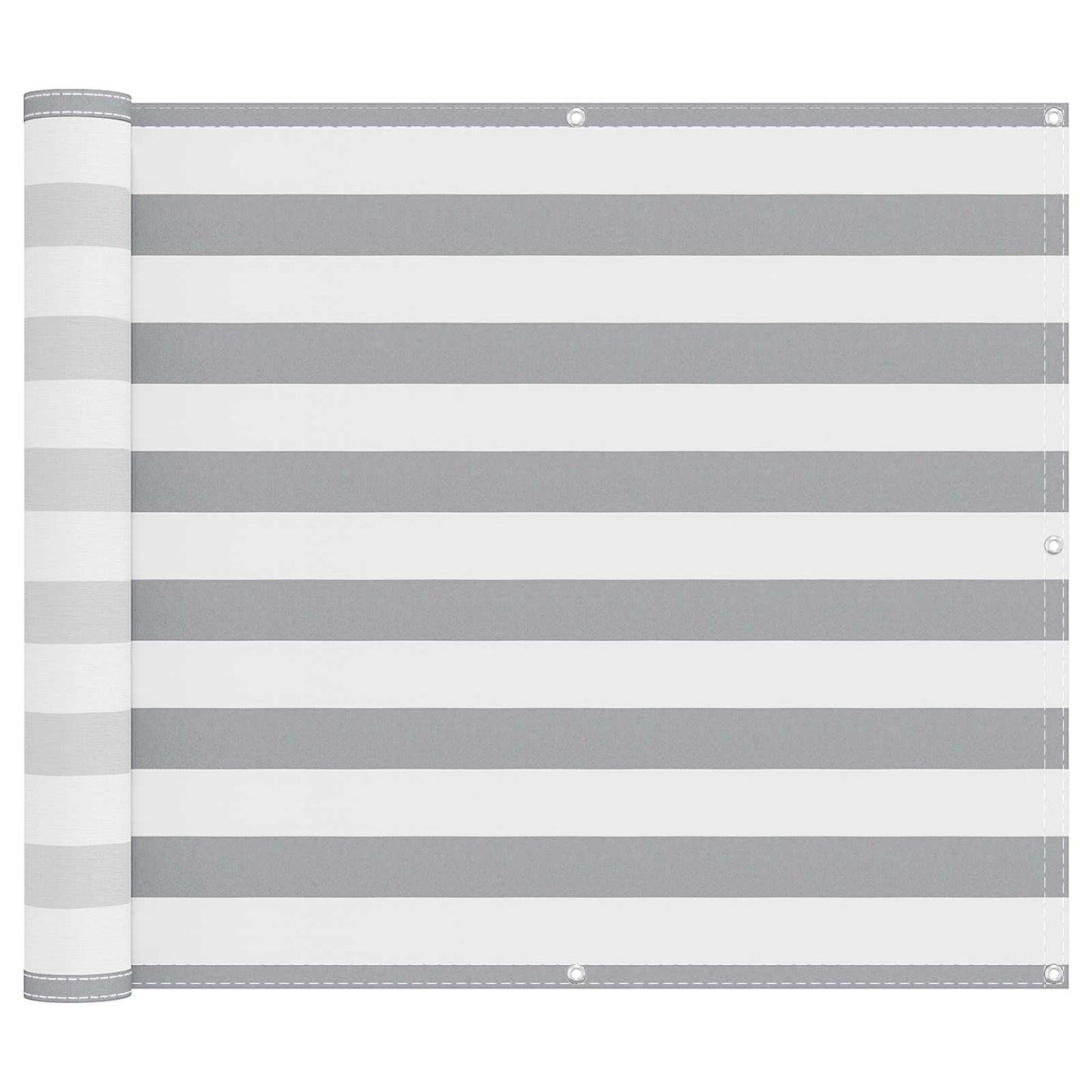 Balcony Screen Light Grey and White 90 x 500 cm