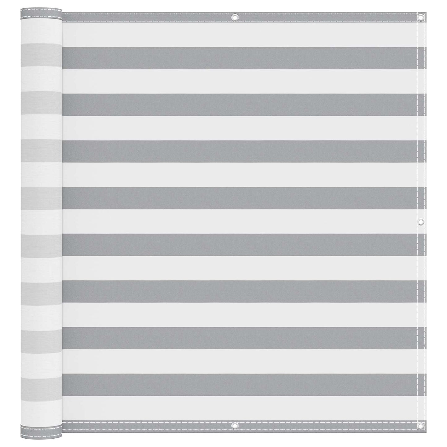 Balcony Screen Light Grey and White 120 x 1000 cm