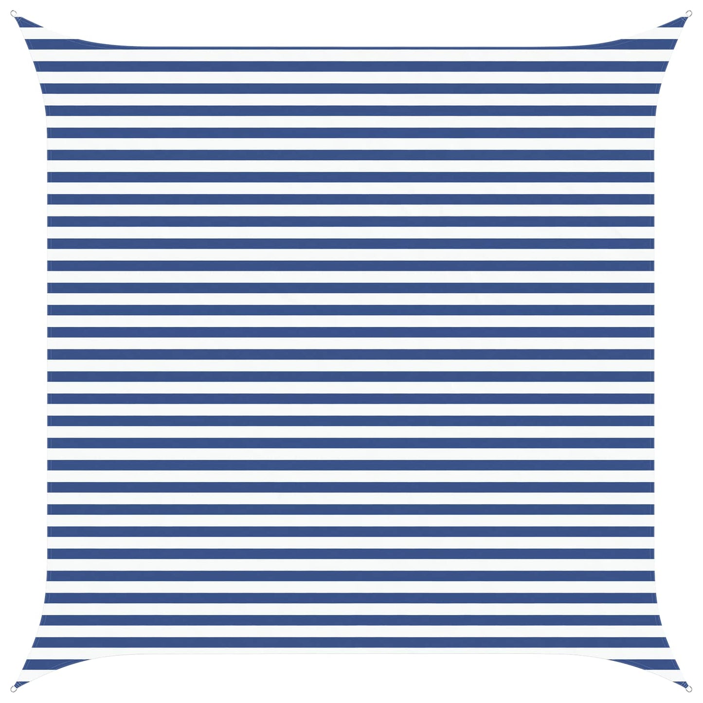 Sun Shade Sail Blue and White 4 x 4 m 100% Polyester Oxford