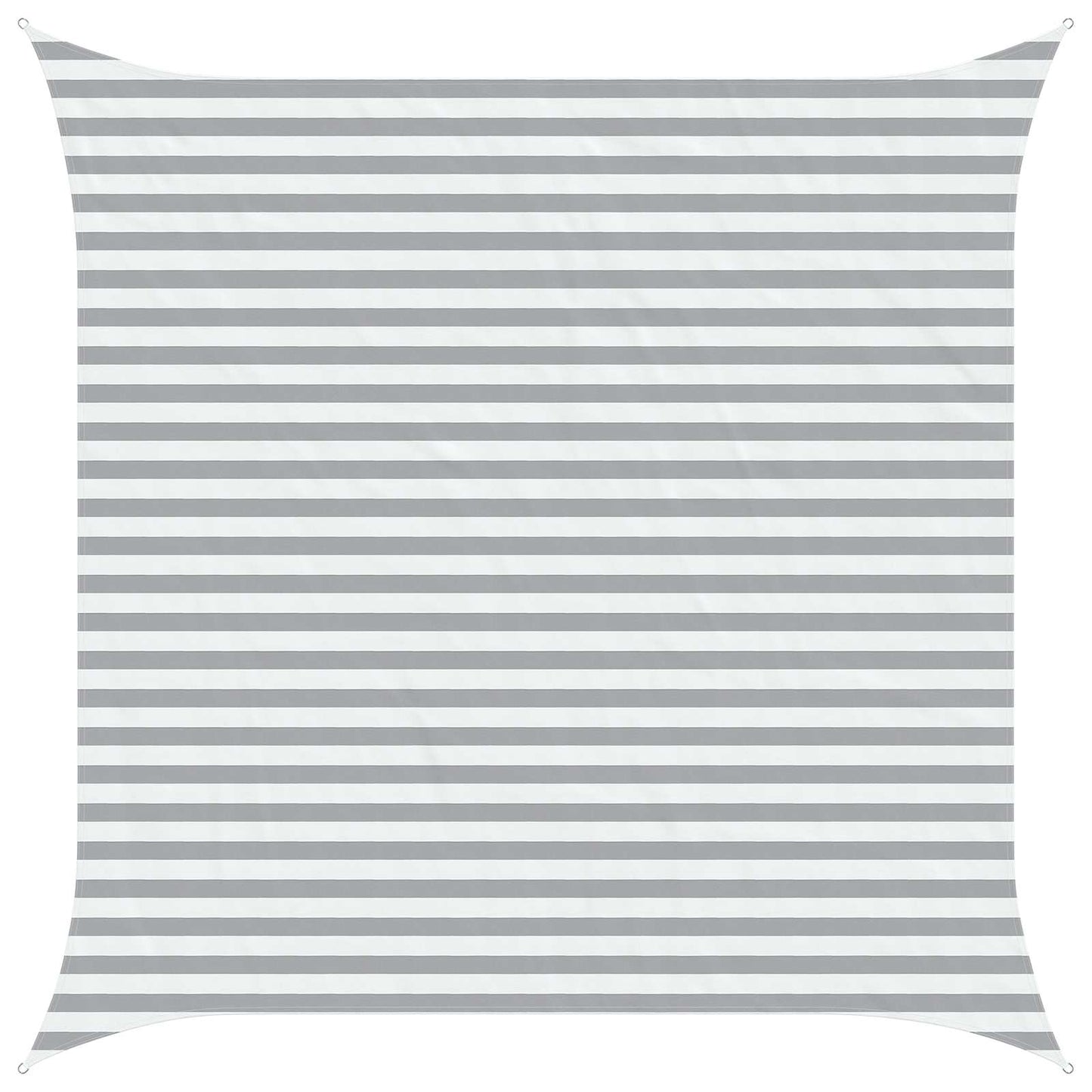 Sun Shade Sail Light Grey and White 3.6 x 3.6 m