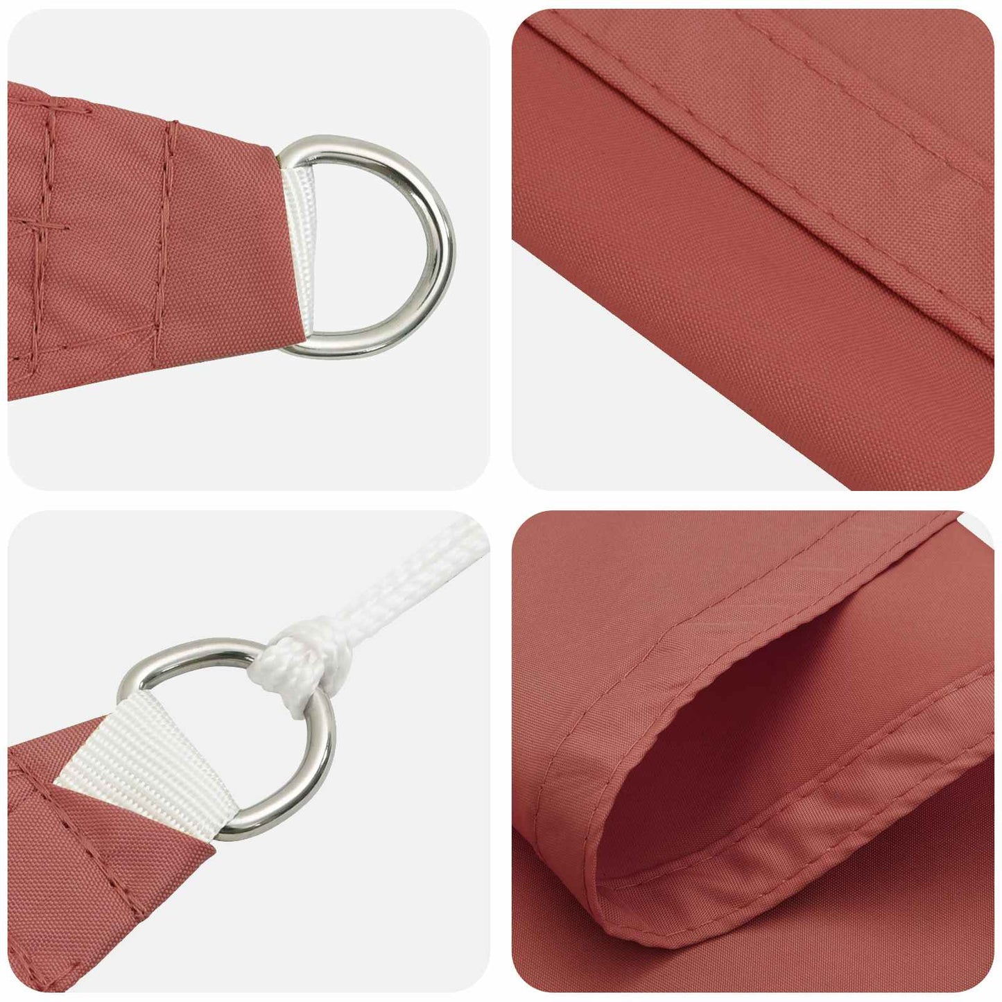 Sun Shade Sail Terracotta 6 x 2 m 100% Polyester Oxford