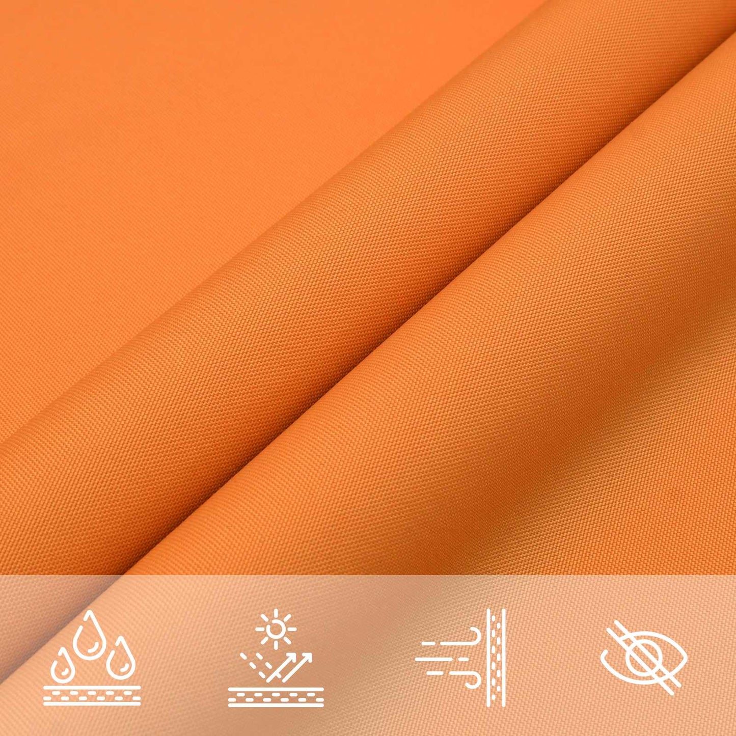 Sun Shade Sail Orange 6 x 2 m 100% Polyester Oxford