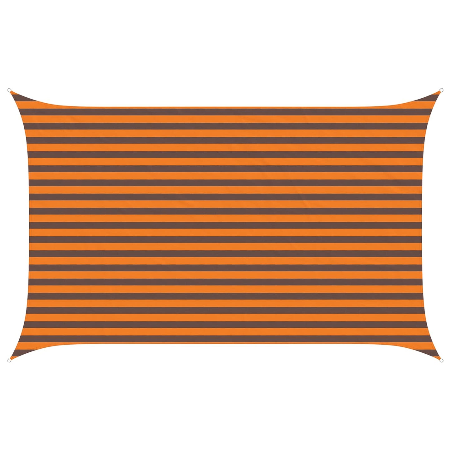 Sun Shade Sail Orange and Brown 4 x 2.5 m 100% Polyester Oxford