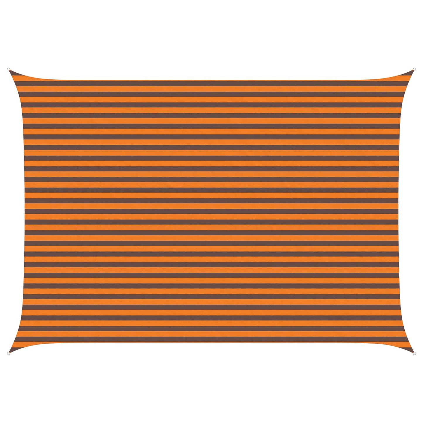 Sun Shade Sail Orange and Brown 5 x 3.5 m 100% Polyester Oxford