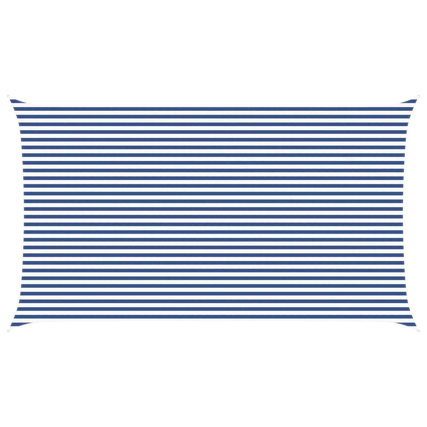 Sun Shade Sail Blue and White 7 x 4 m 100% Polyester Oxford