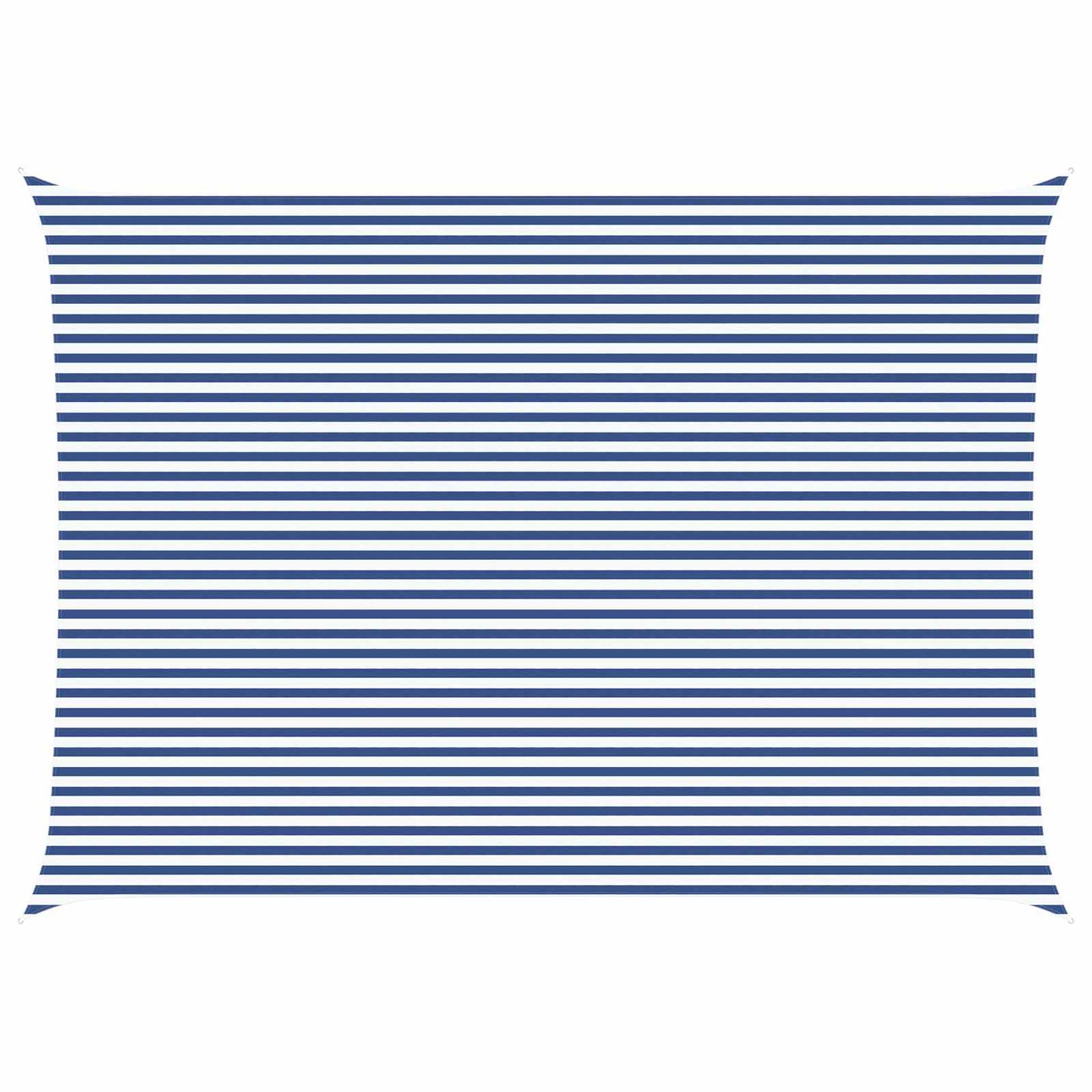 Sun Shade Sail Blue and White 7 x 5 m 100% Polyester Oxford