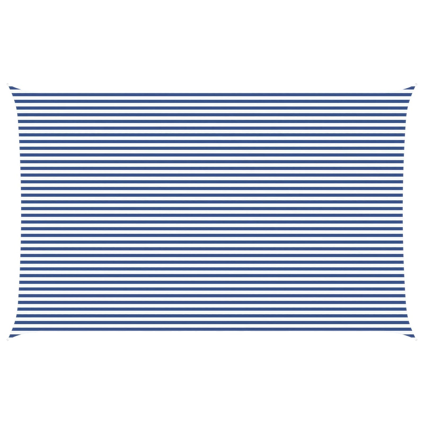 Sun Shade Sail Blue and White 8 x 5 m 100% Polyester Oxford