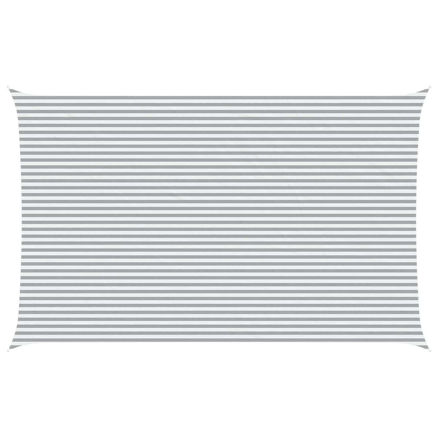 Sun Shade Sail Light Grey and White 8 x 5 m