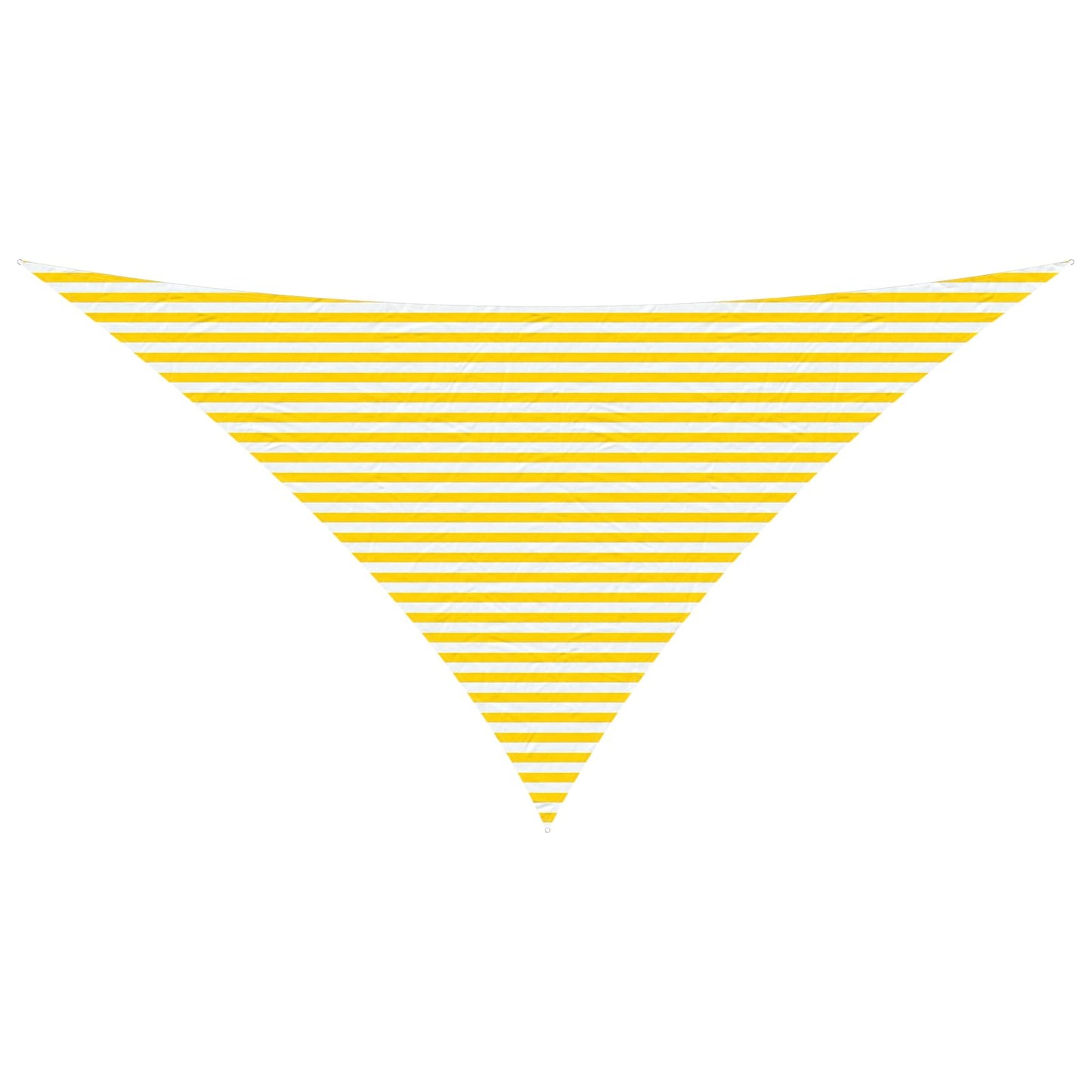 Sun Shade Sail Yellow and White 7 x 5 x 5 m