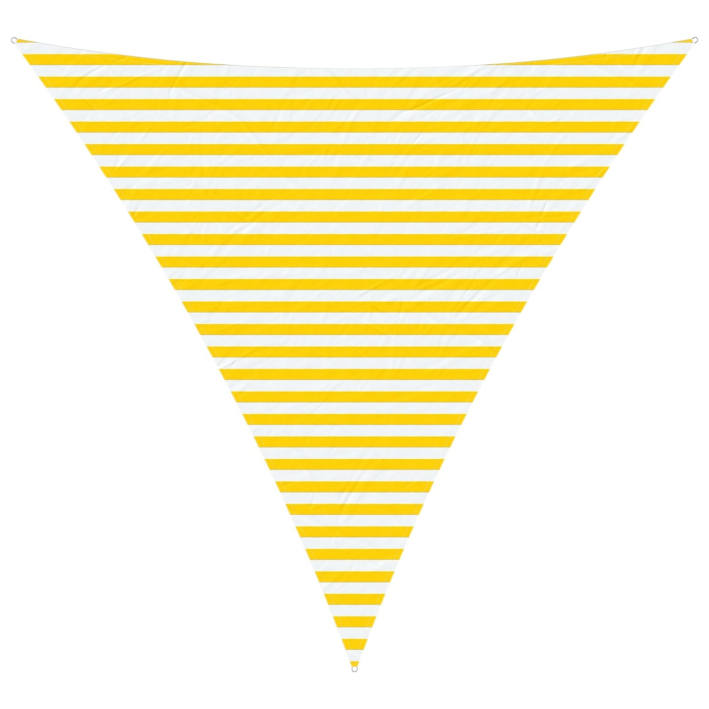 Sun Shade Sail Yellow and White 4 x 4 x 4 m